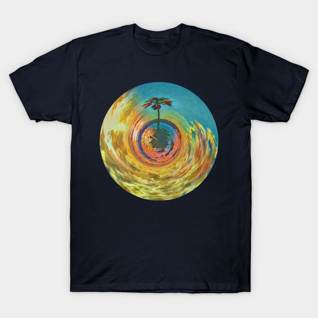 Tinyplanet: Palmtree T-Shirt by InvisibleCow